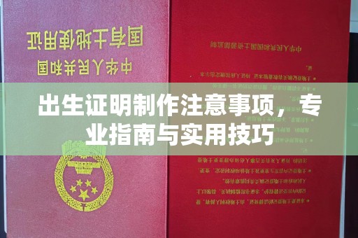 汝州出生证明制作注意事项，专业指南与实用技巧