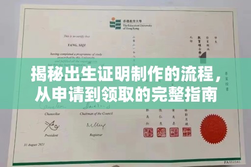 汝州揭秘出生证明制作的流程，从申请到领取的完整指南
