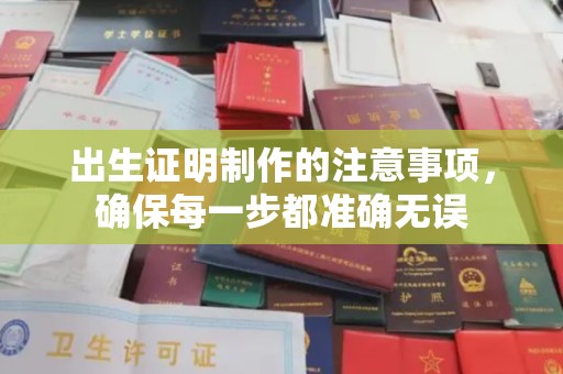 汝州出生证明制作的注意事项，确保每一步都准确无误