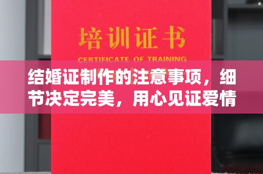 汝州结婚证制作的注意事项，细节决定完美，用心见证爱情