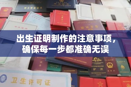 汝州出生证明制作的注意事项，确保每一步都准确无误